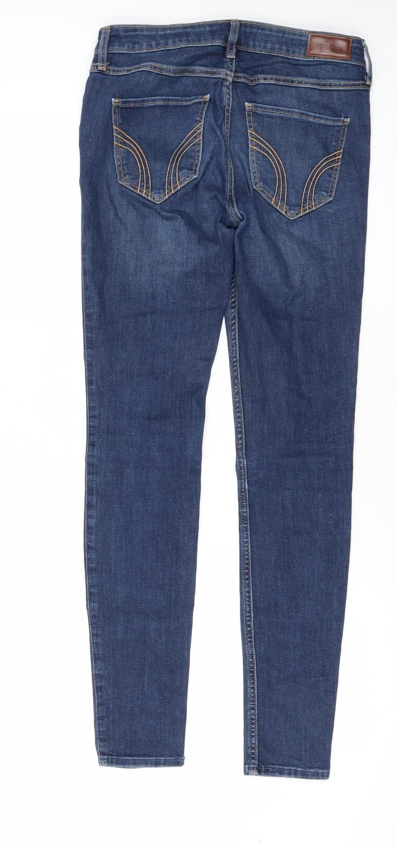 Hollister Women’s Blue Skinny Jeans, Regular Fit