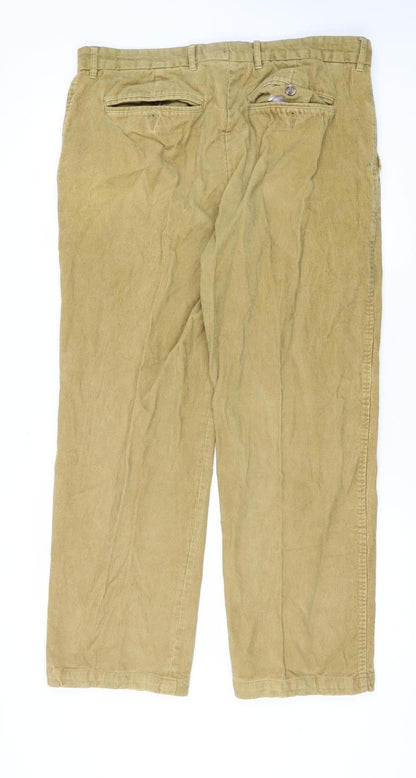 Samuel Windsor Men's Khaki Corduroy Chinos 36 in - Casual