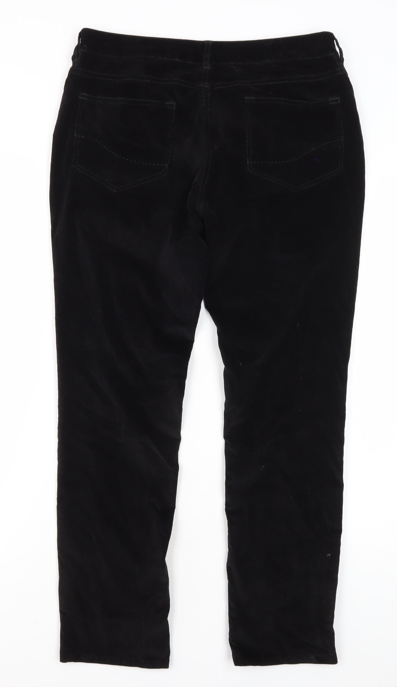 Fat Face Women's Black Velvet Jeggings - Size 10