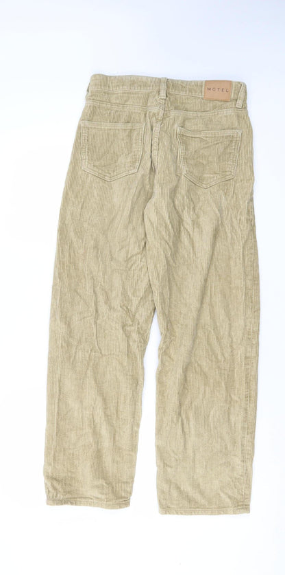 Motel Women's Beige Corduroy Trousers XS