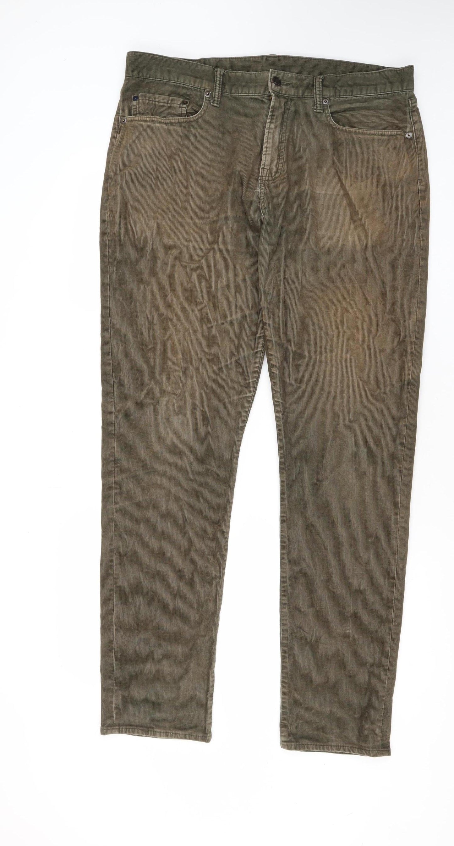 Gap Men's Brown Slim Chino Trousers Size L