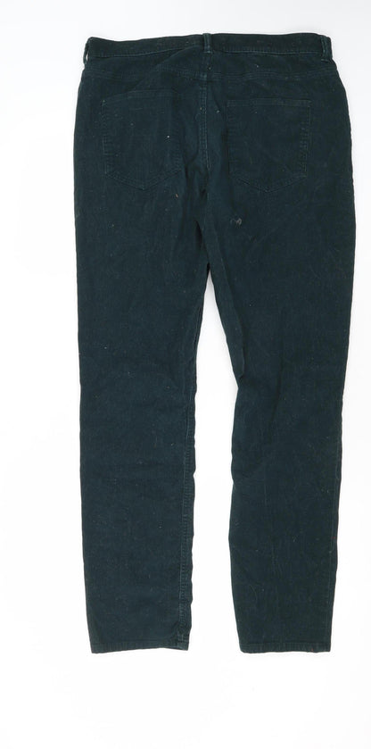 Jack Russell Men's Green Corduroy Trousers Size 34