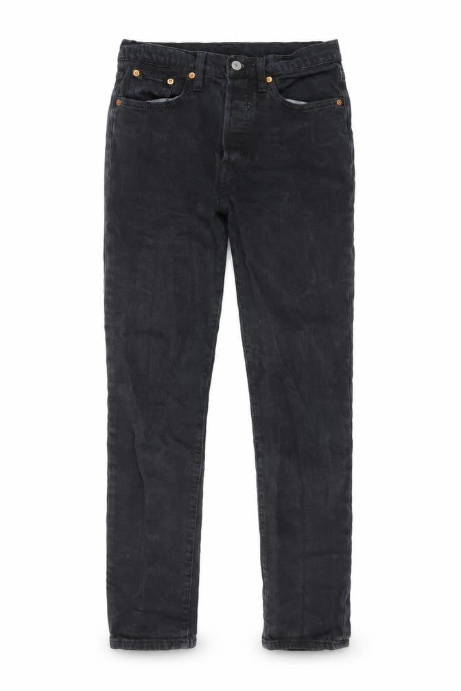 Mens UK Size 28 Levi's Slim Fit Straight Black Jeans