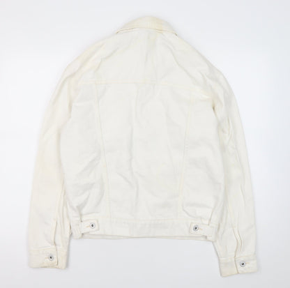 Womens UK Size XS COLLUSION Ivory Basic Jacket