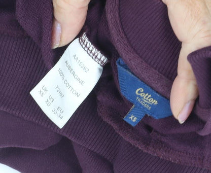Cotton Traders Women's Purple Bomber Jacket XS Casual
