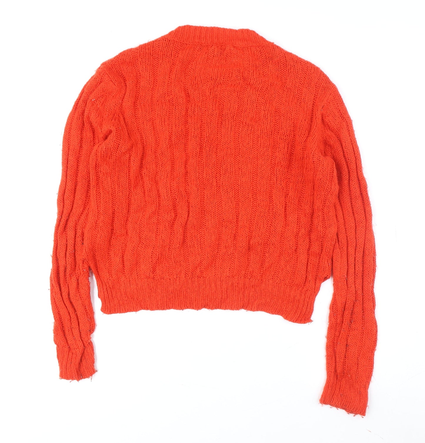 Womens UK Size M QED London Orange Pullover Jumper