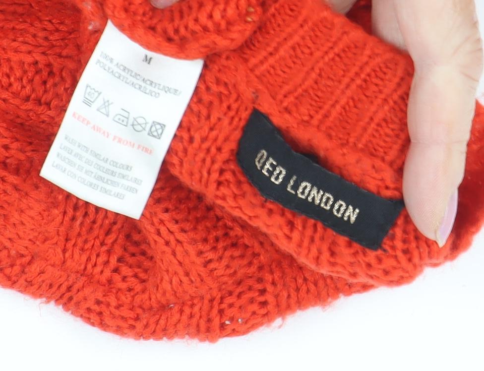 Womens UK Size M QED London Orange Pullover Jumper
