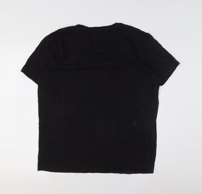 Mens UK Size L Brave Soul Black  T-Shirt