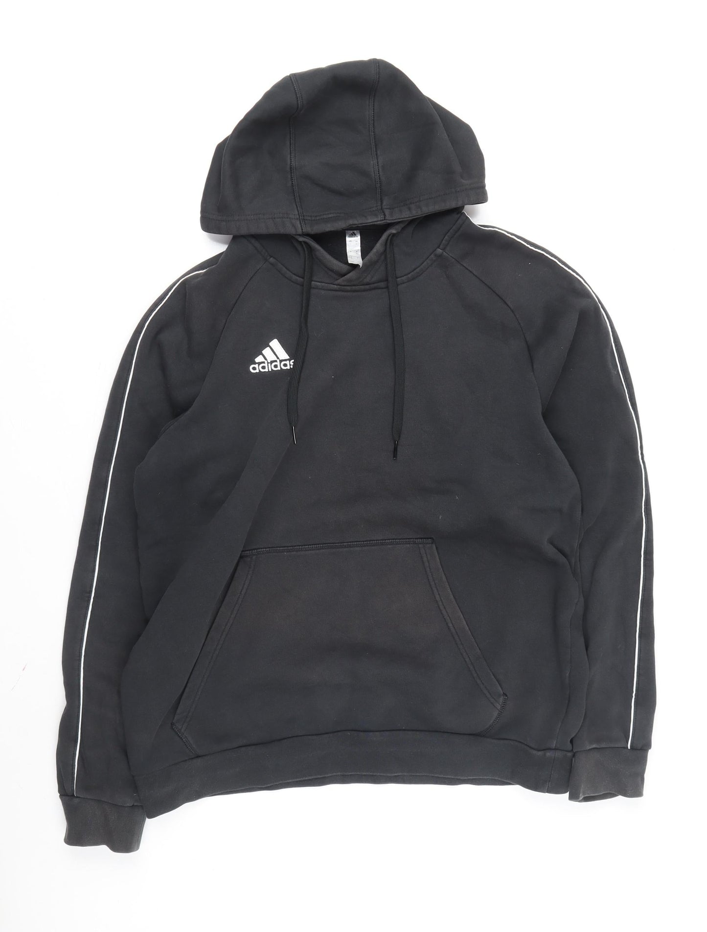 Adidas Men's Black Hoodie L Pullover Classic Sports Style
