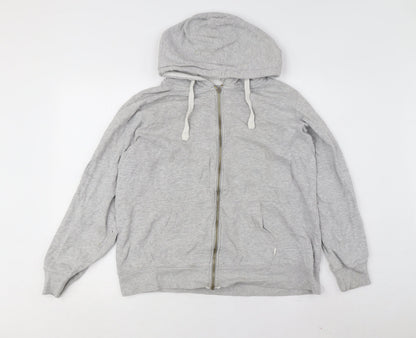 Mens UK Size 18 Saltrock Grey Full Zip Hoodie