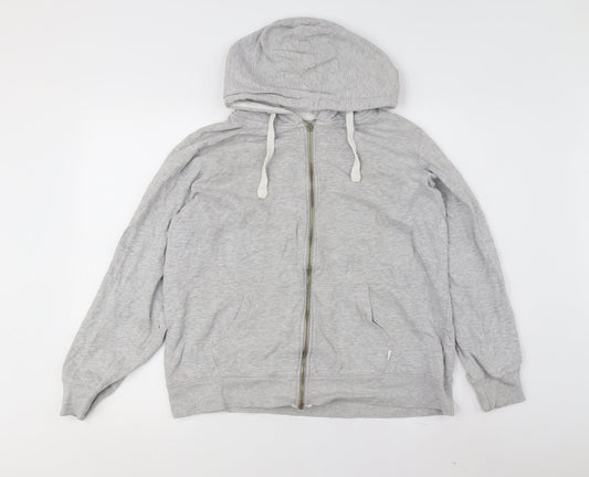 Mens UK Size 18 Saltrock Grey Full Zip Hoodie