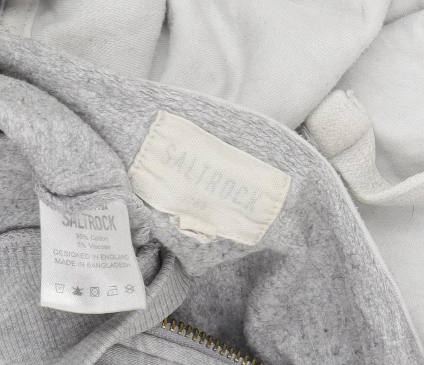 Mens UK Size 18 Saltrock Grey Full Zip Hoodie