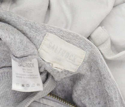 Mens UK Size 18 Saltrock Grey Full Zip Hoodie