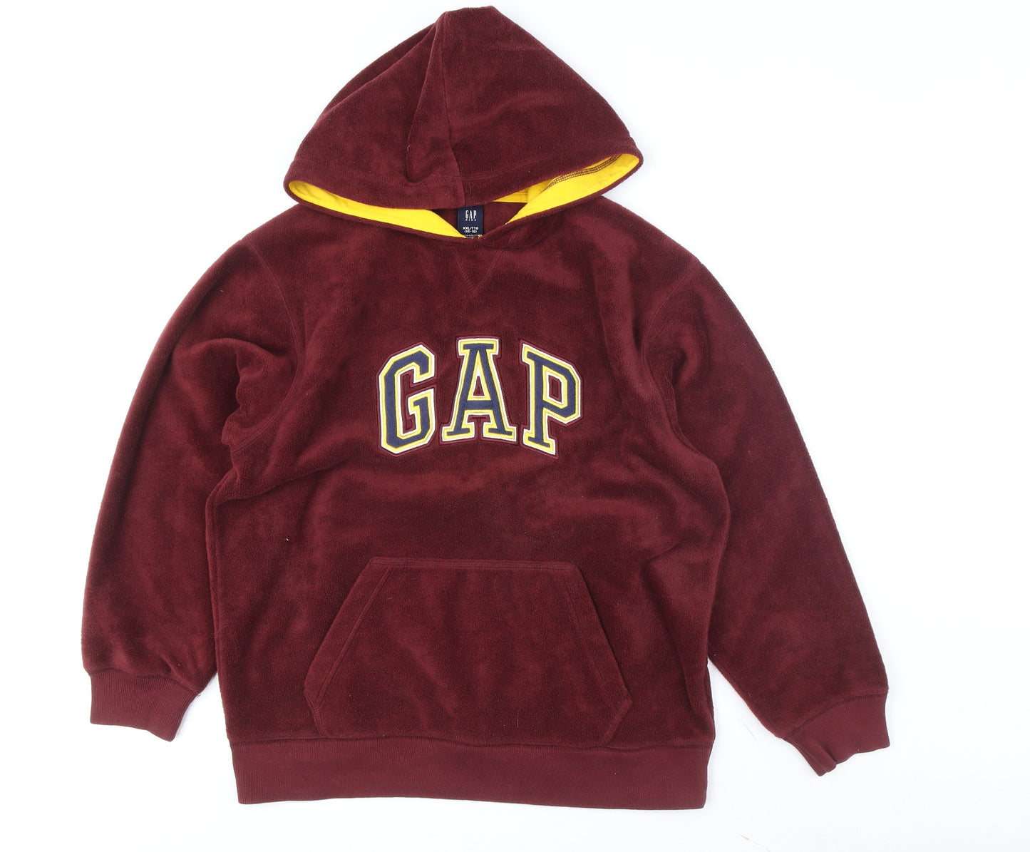 GAP Boys Red Pullover Hoodie 14-16 Years Logo Casual