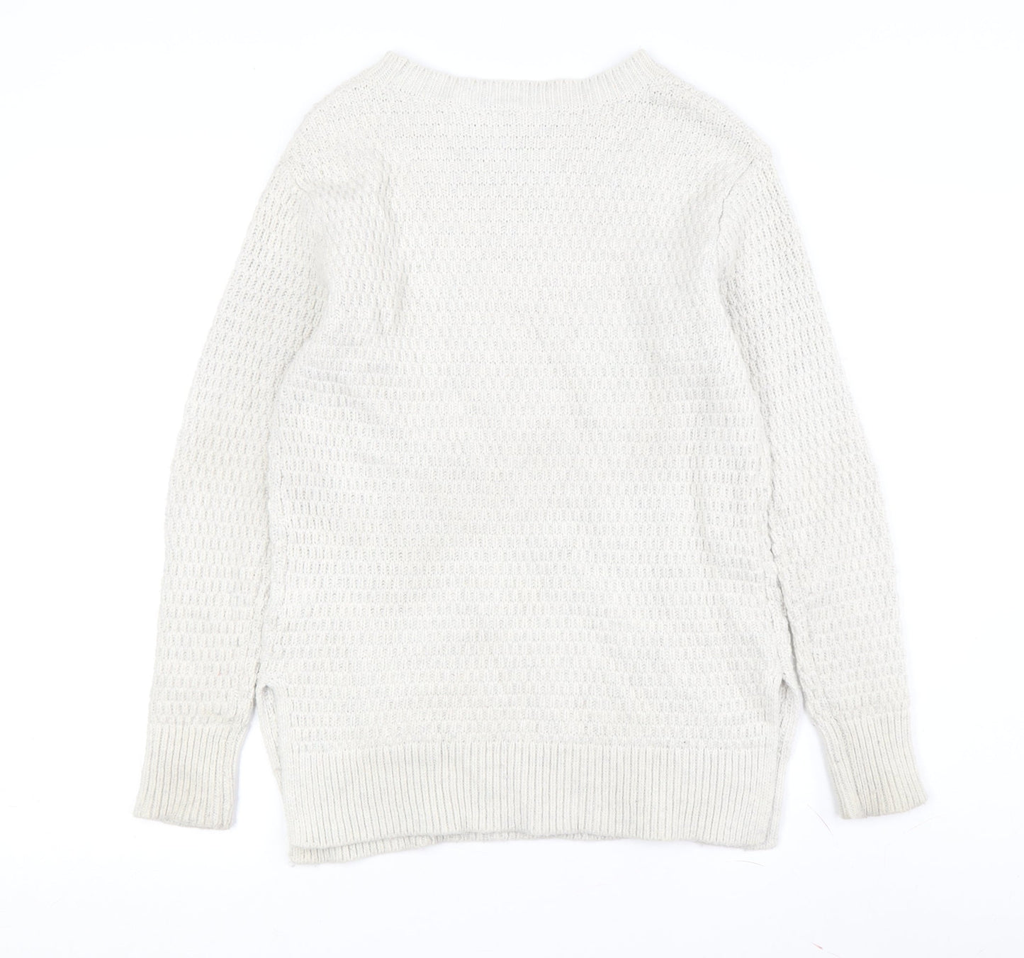 Gap Women's Ivory Pullover Jumper XS Cable-Knit