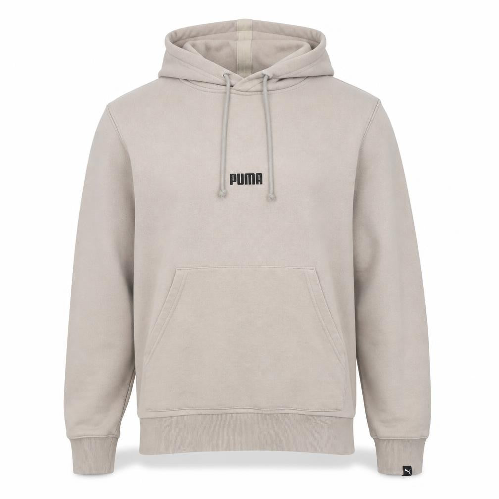 Mens UK Size S PUMA Beige Pullover Hoodie