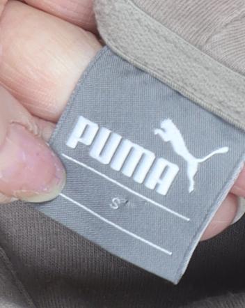 Mens UK Size S PUMA Beige Pullover Hoodie