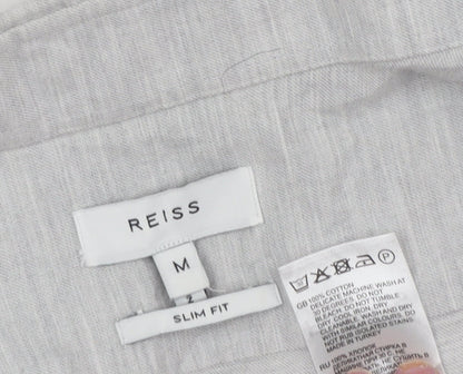 Reiss Men's Grey Slim Fit Dress Shirt M