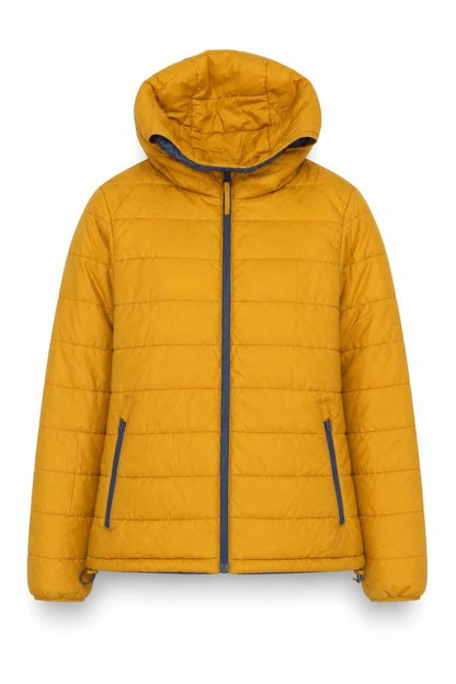 Peter Storm Women's Yellow Puffer Jacket M Hooded Outdoor