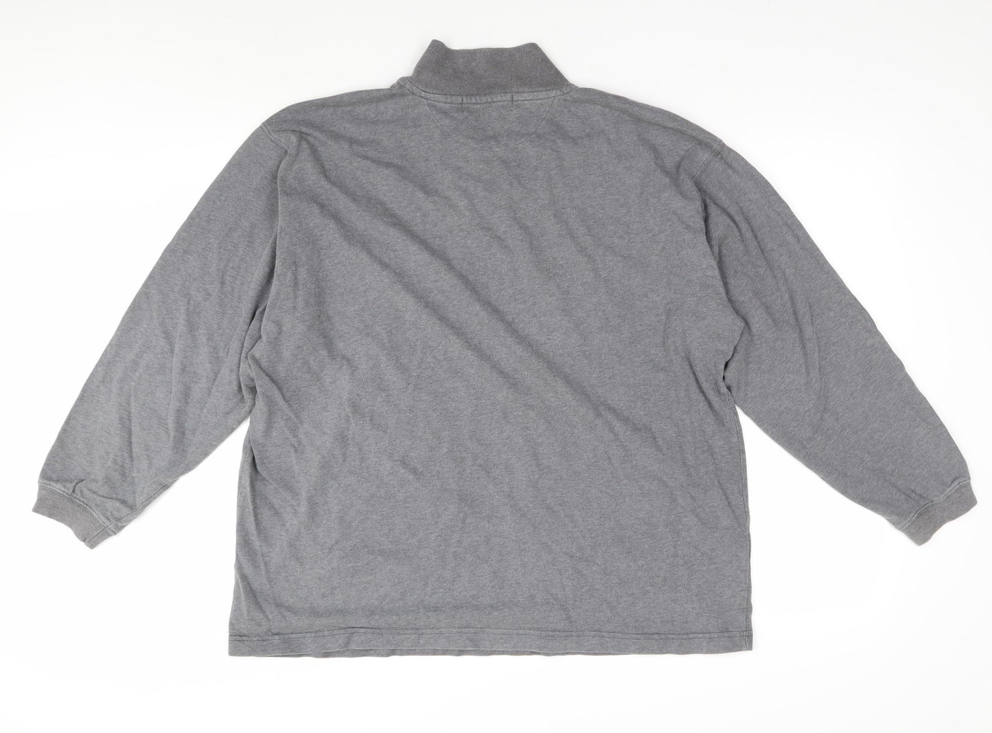 Leisurewear Men's Grey Long Sleeve Polo Shirt Size M