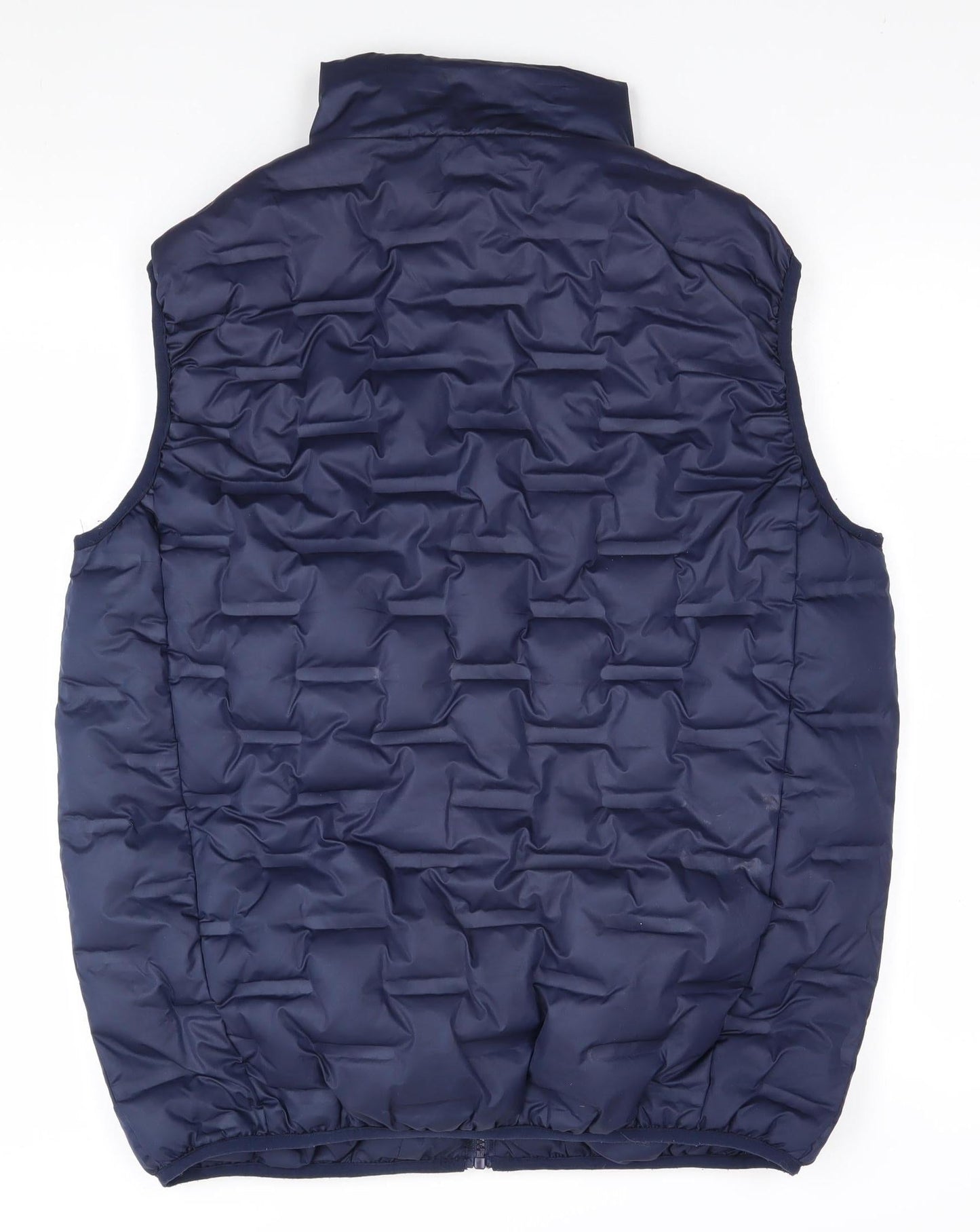 American Stitch Mens Blue Puffer Waistcoat S