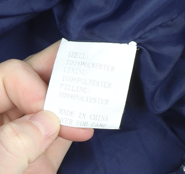 American Stitch Mens Blue Puffer Waistcoat S