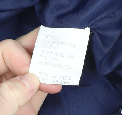 American Stitch Mens Blue Puffer Waistcoat S