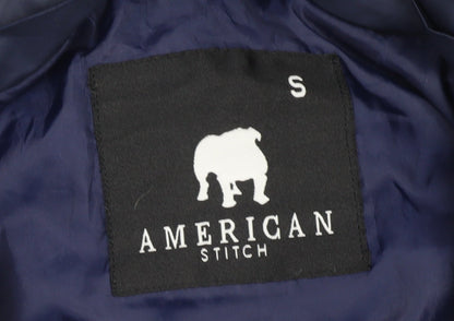 American Stitch Mens Blue Puffer Waistcoat S