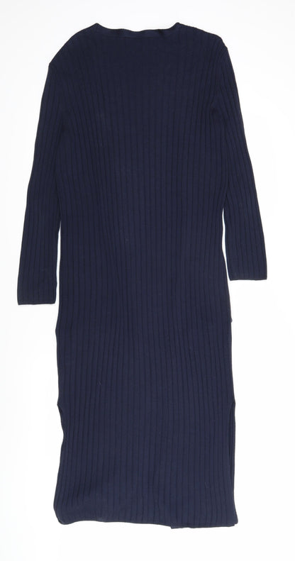 Womens UK Size S Marks and Spencer Blue Cardigan Jumper