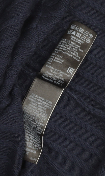 Womens UK Size S Marks and Spencer Blue Cardigan Jumper
