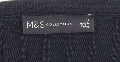 Womens UK Size S Marks and Spencer Blue Cardigan Jumper