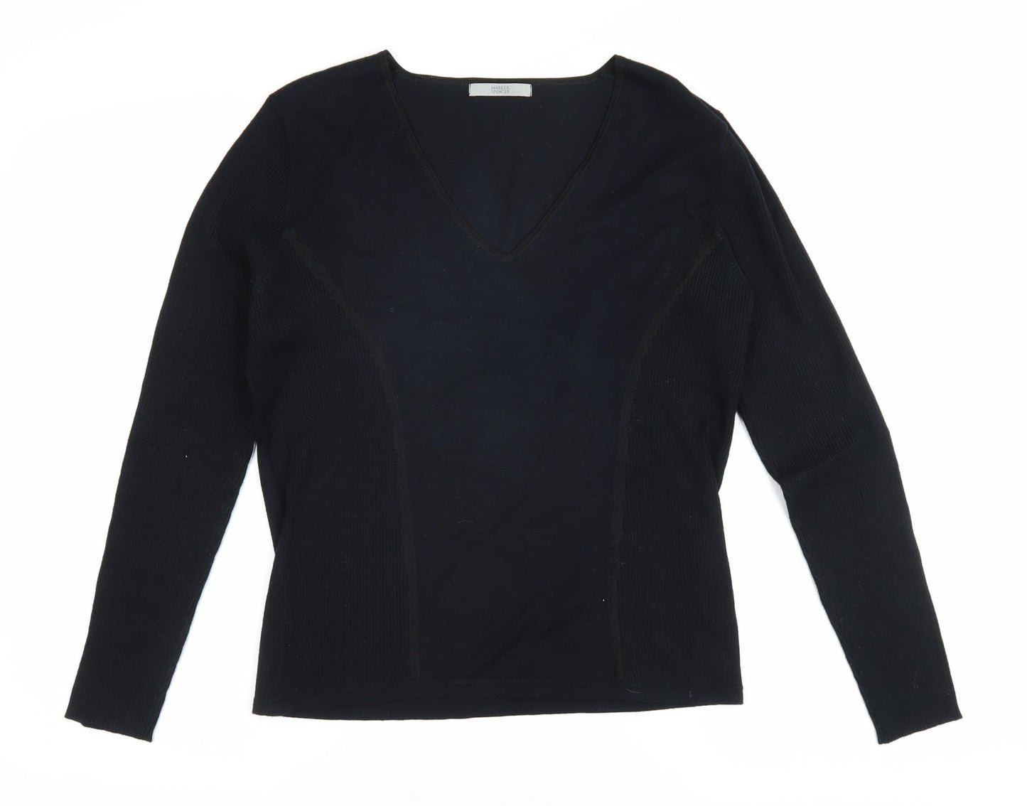 Womens UK Size 16 Marks and Spencer Black  Blouse