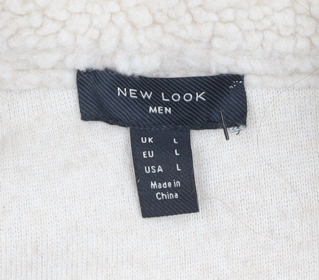 Mens UK Size L New Look Beige