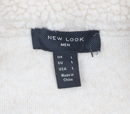 Mens UK Size L New Look Beige