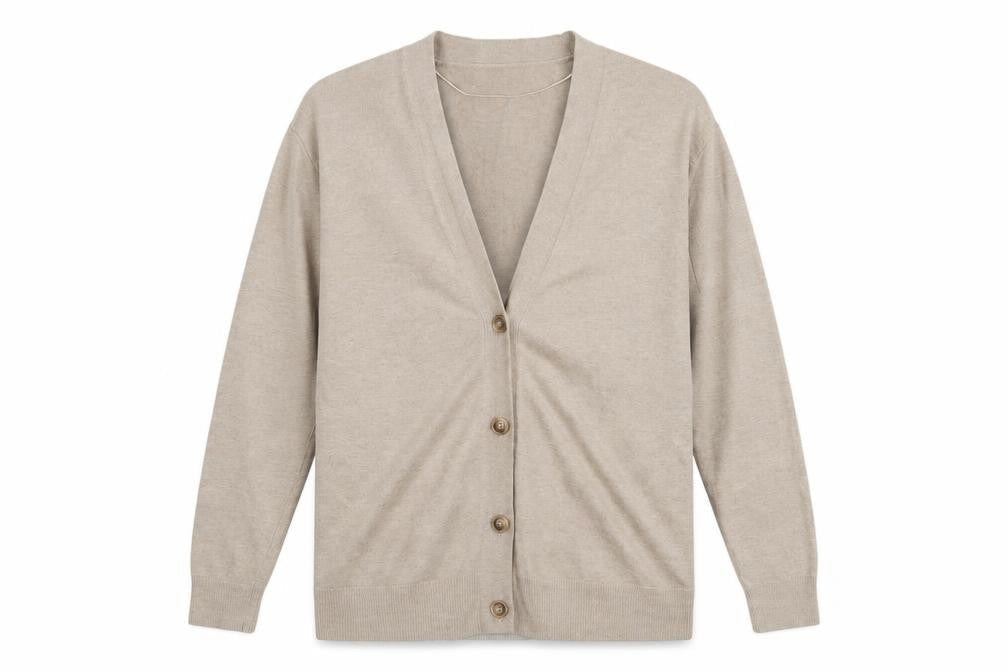 Womens UK Size M MNG Beige Cardigan Jumper