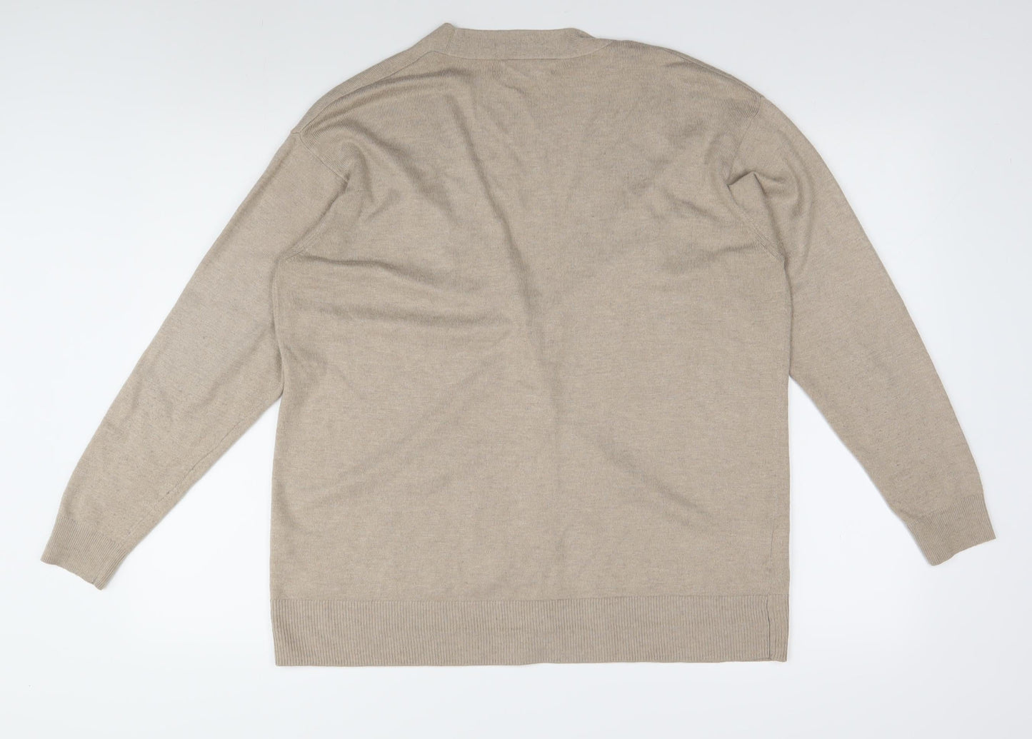 Womens UK Size M MNG Beige Cardigan Jumper