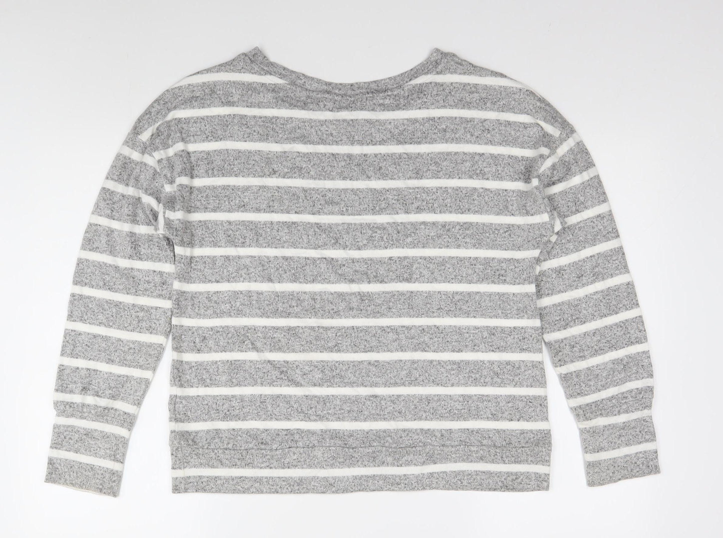 Womens UK Size 10 Marks and Spencer Grey Jersey T-Shirt