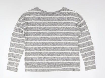 Womens UK Size 10 Marks and Spencer Grey Jersey T-Shirt