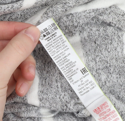 Womens UK Size 10 Marks and Spencer Grey Jersey T-Shirt