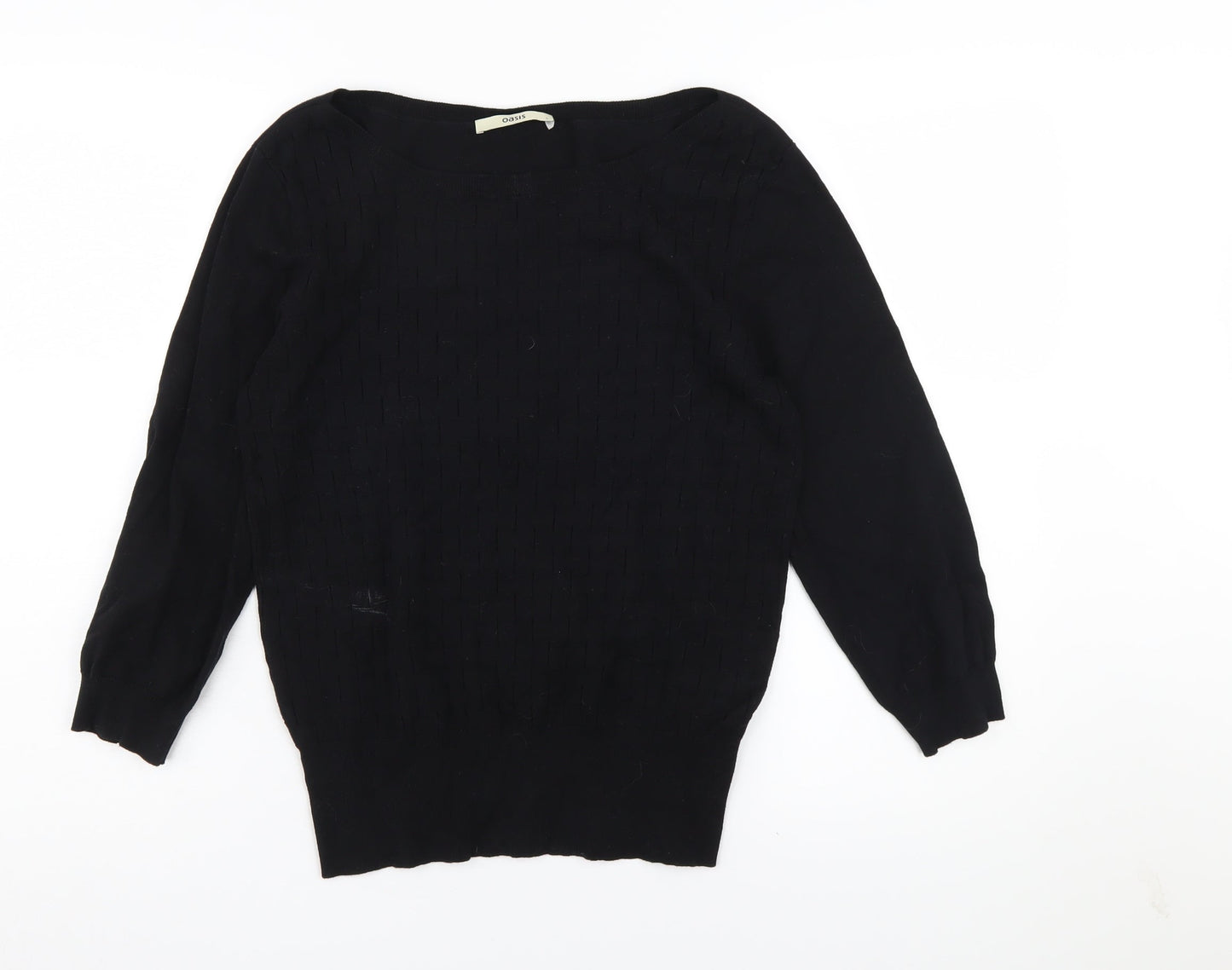 Womens UK Size L Oasis Black Pullover Jumper