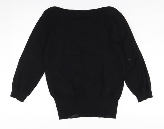 Womens UK Size L Oasis Black Pullover Jumper