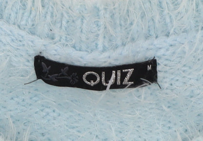 Womens UK Size M Quiz Blue Pullover Jumper
