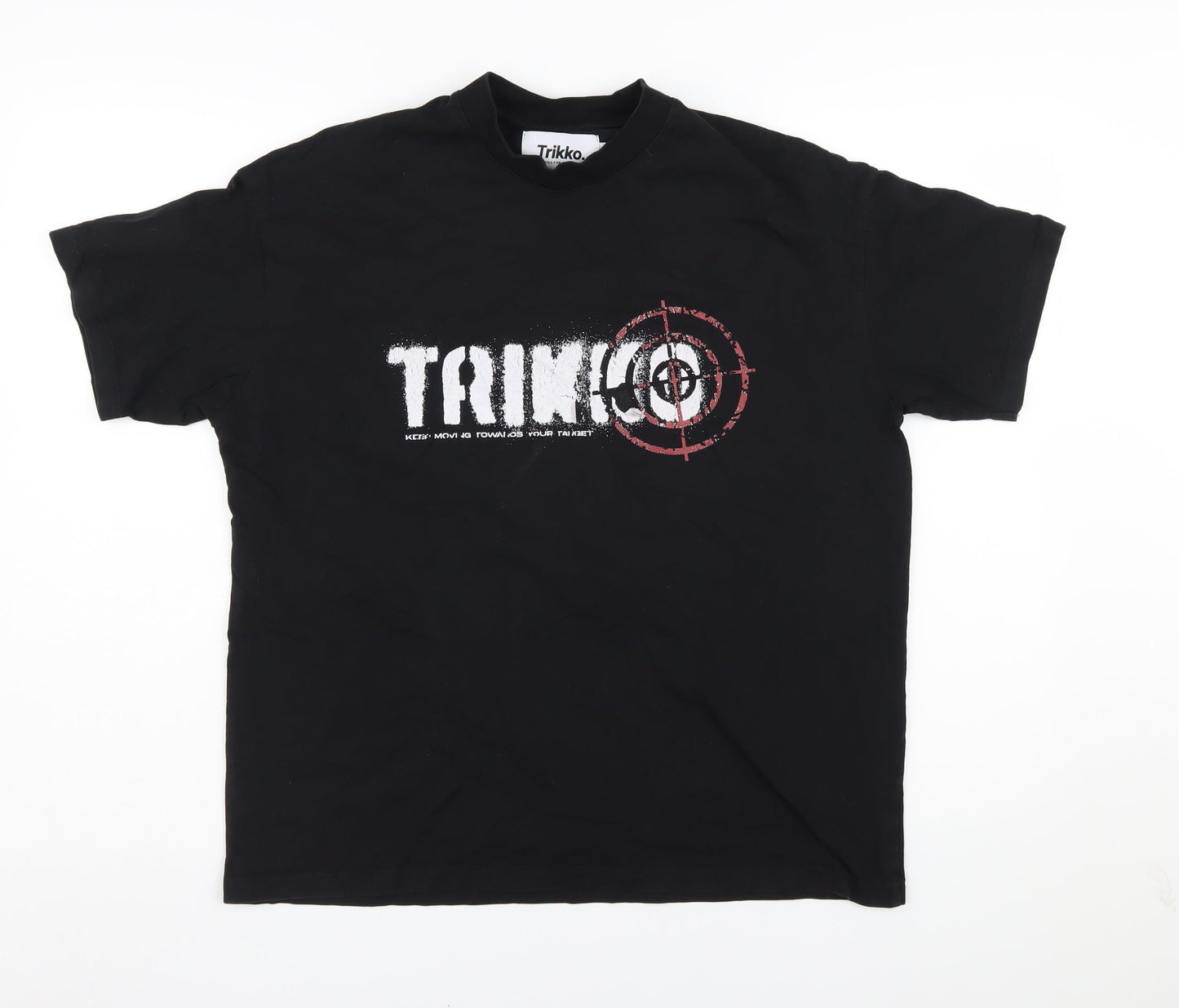 Trikko Men's Black S Graphic Print T-Shirt