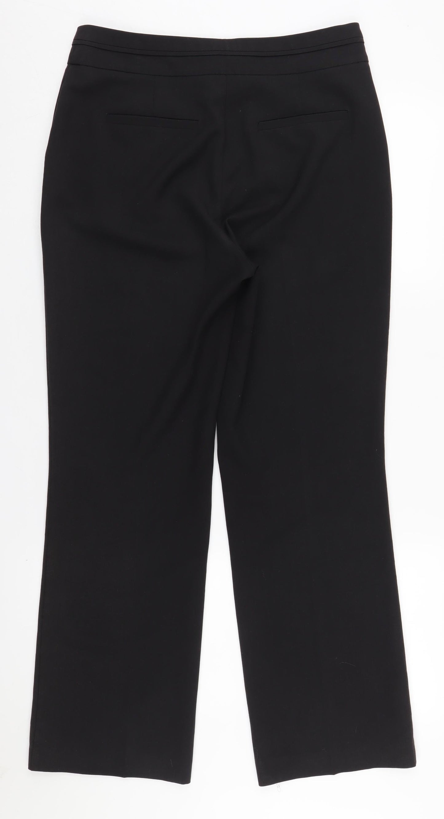 David Emanuel Black Dress Pants, Size 10, Regular Fit