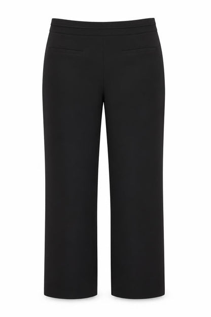 Womens UK Size 10 David Emanuel Regular Fit Dress Pants Black Trousers