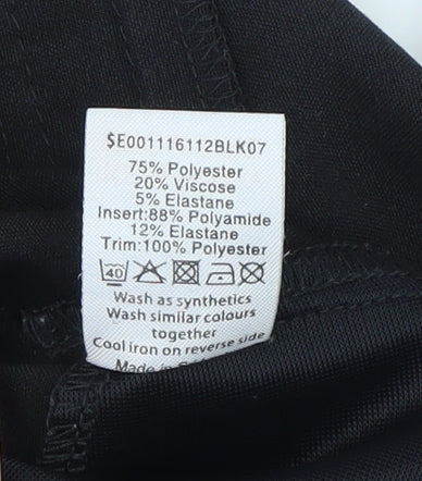 David Emanuel Black Dress Pants, Size 10, Regular Fit