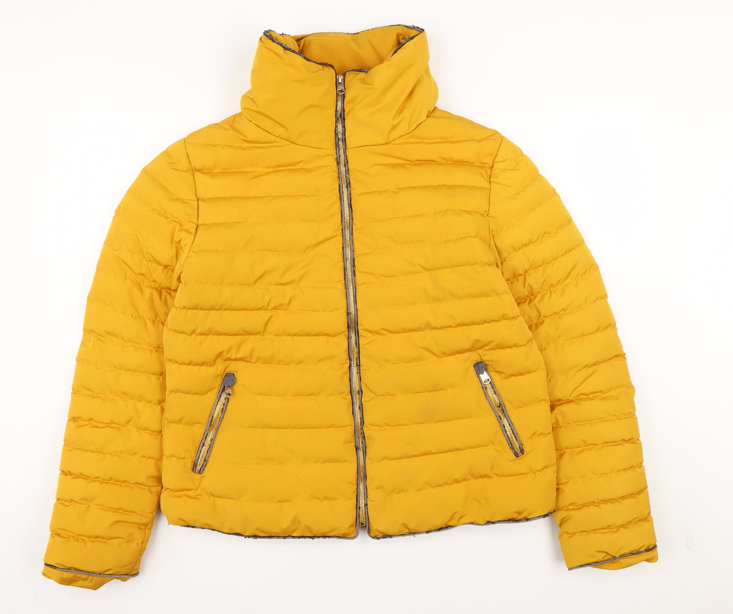 Womens UK Size 16 Tokyo Laundry Yellow Puffer Jacket