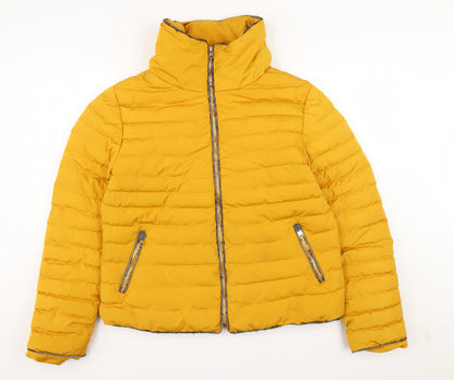 Womens UK Size 16 Tokyo Laundry Yellow Puffer Jacket