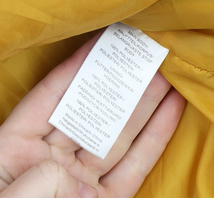 Womens UK Size 16 Tokyo Laundry Yellow Puffer Jacket