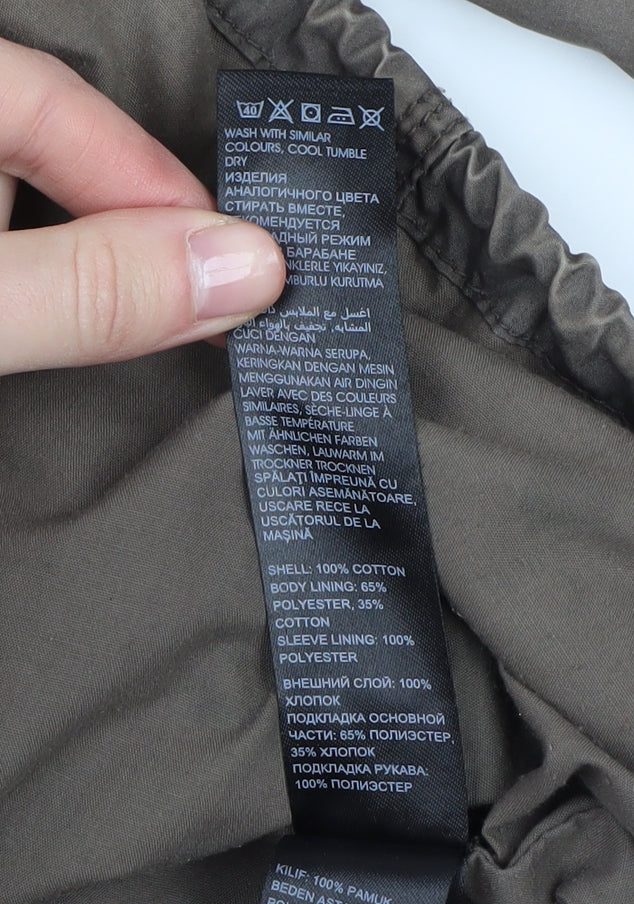 Mantaray Women's Brown Parka Jacket Size 14 Hooded